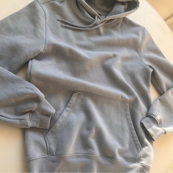 SOLD - H&M Relaxed Fit Oversized Hoodie Size XS in Pigeon Blue - Picture 2 of 9